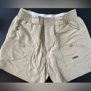 AFTCO Men's Tan Elastic-Waist Cargo Shorts